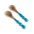 Resin Rio Bubble Salad Servers in Turquoise