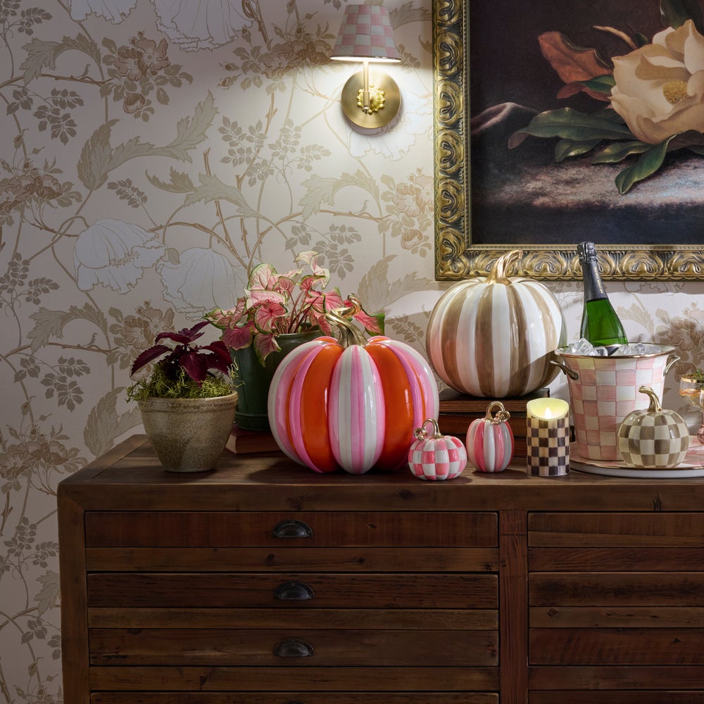 Glam'o'ween Fairytale Stripe Pumpkin