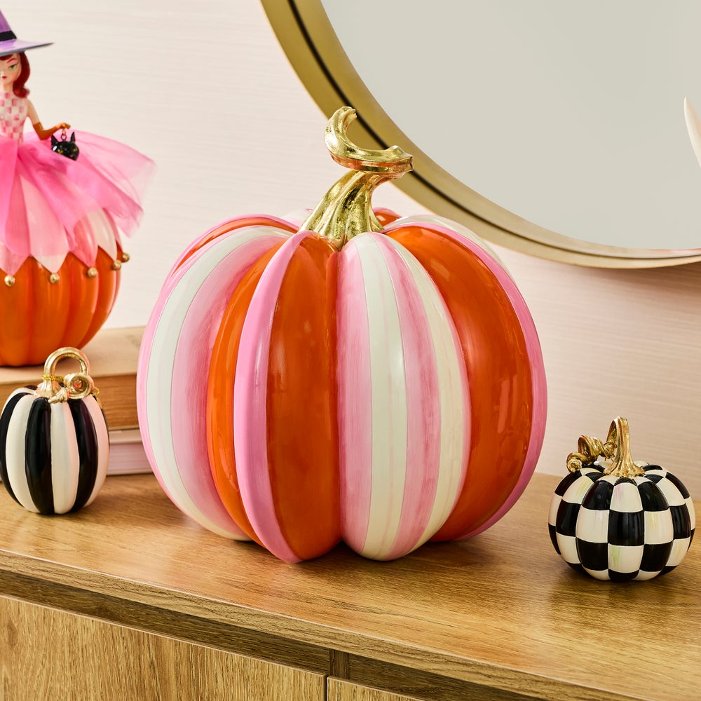 Glam'o'ween Fairytale Stripe Pumpkin
