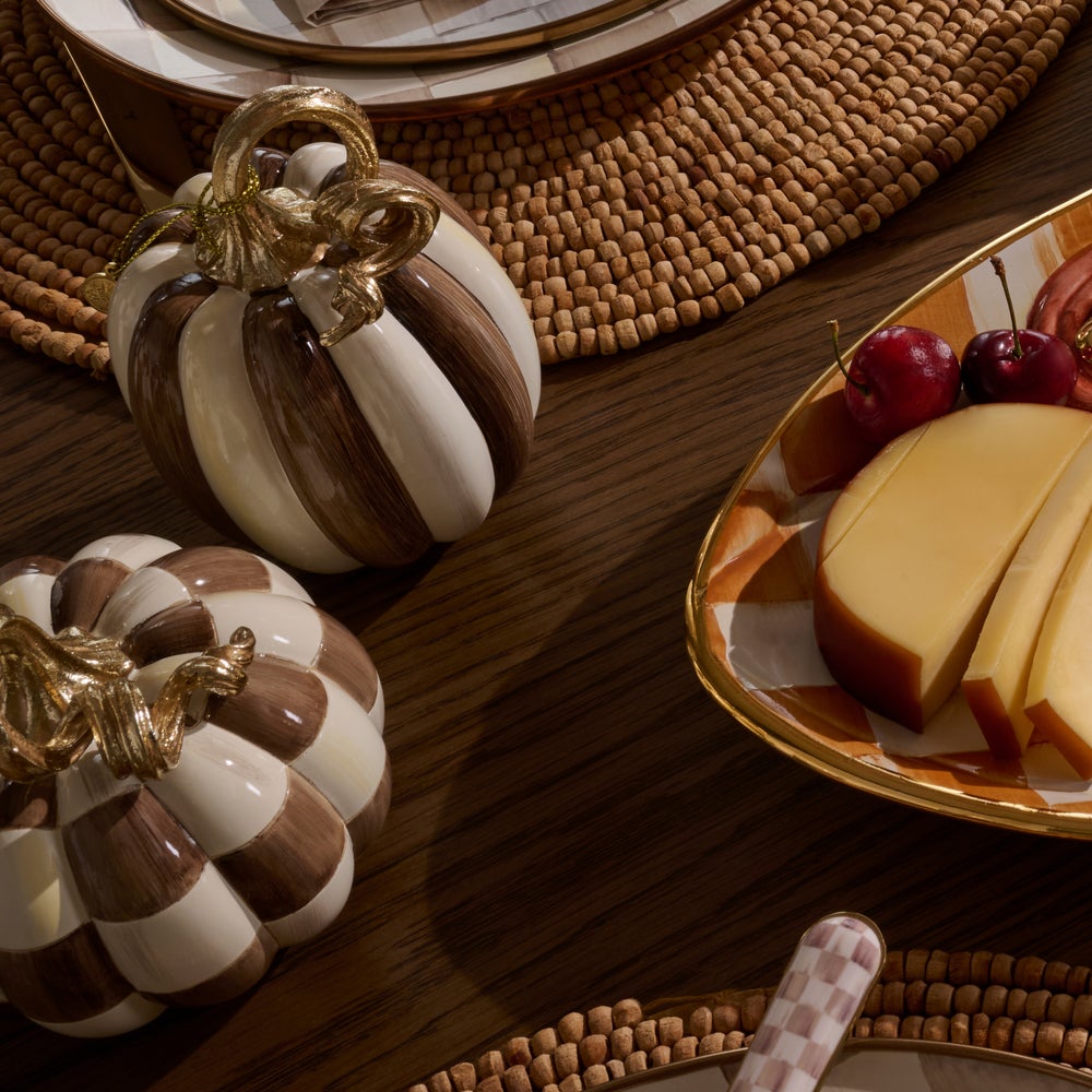 Chocolate Stripe Petite Pumpkin
