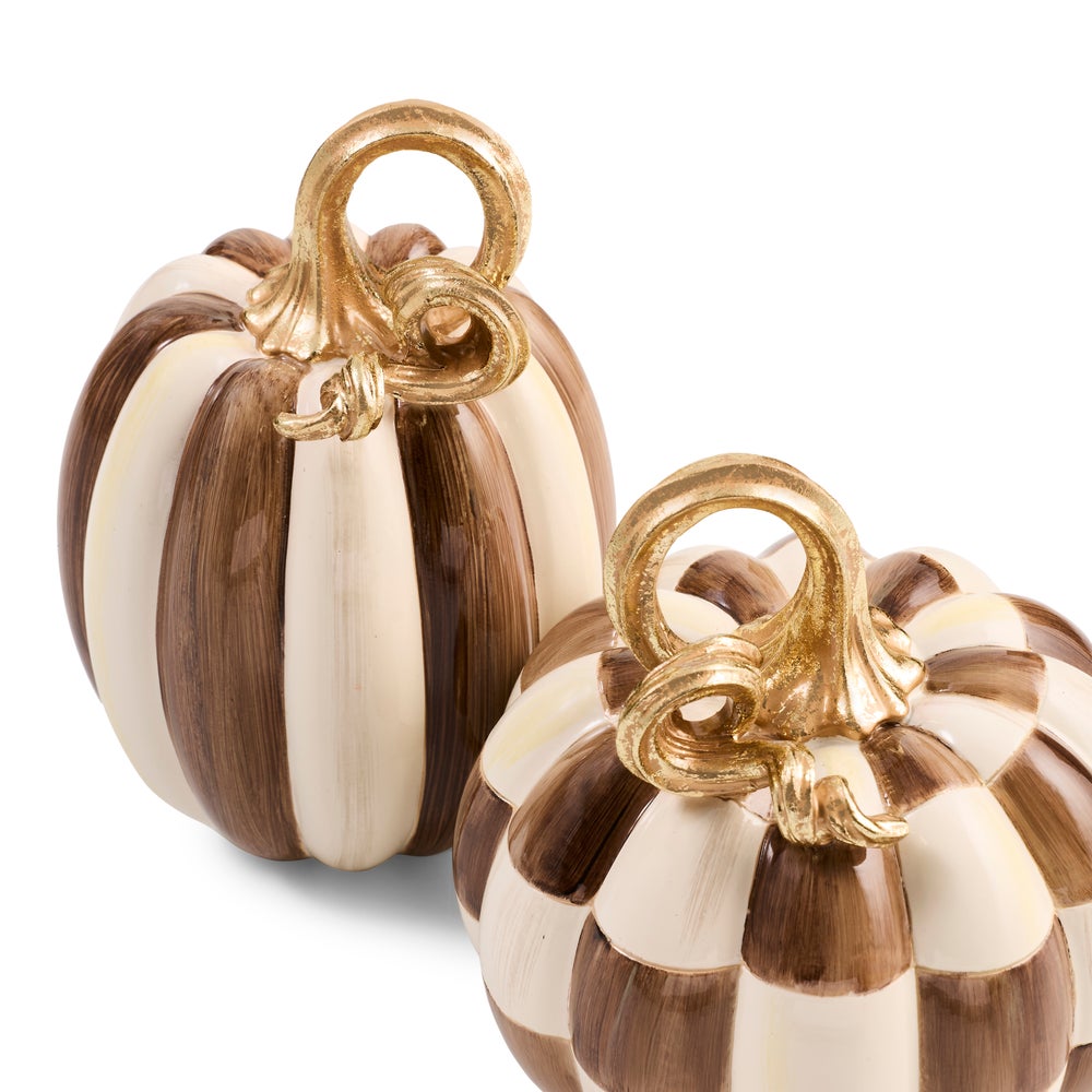 Chocolate Stripe Petite Pumpkin