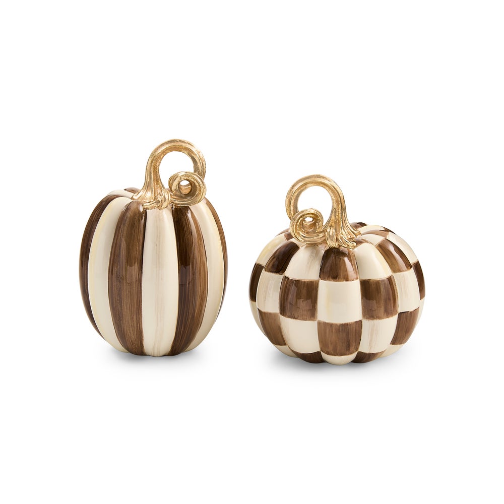 Chocolate Stripe Petite Pumpkin