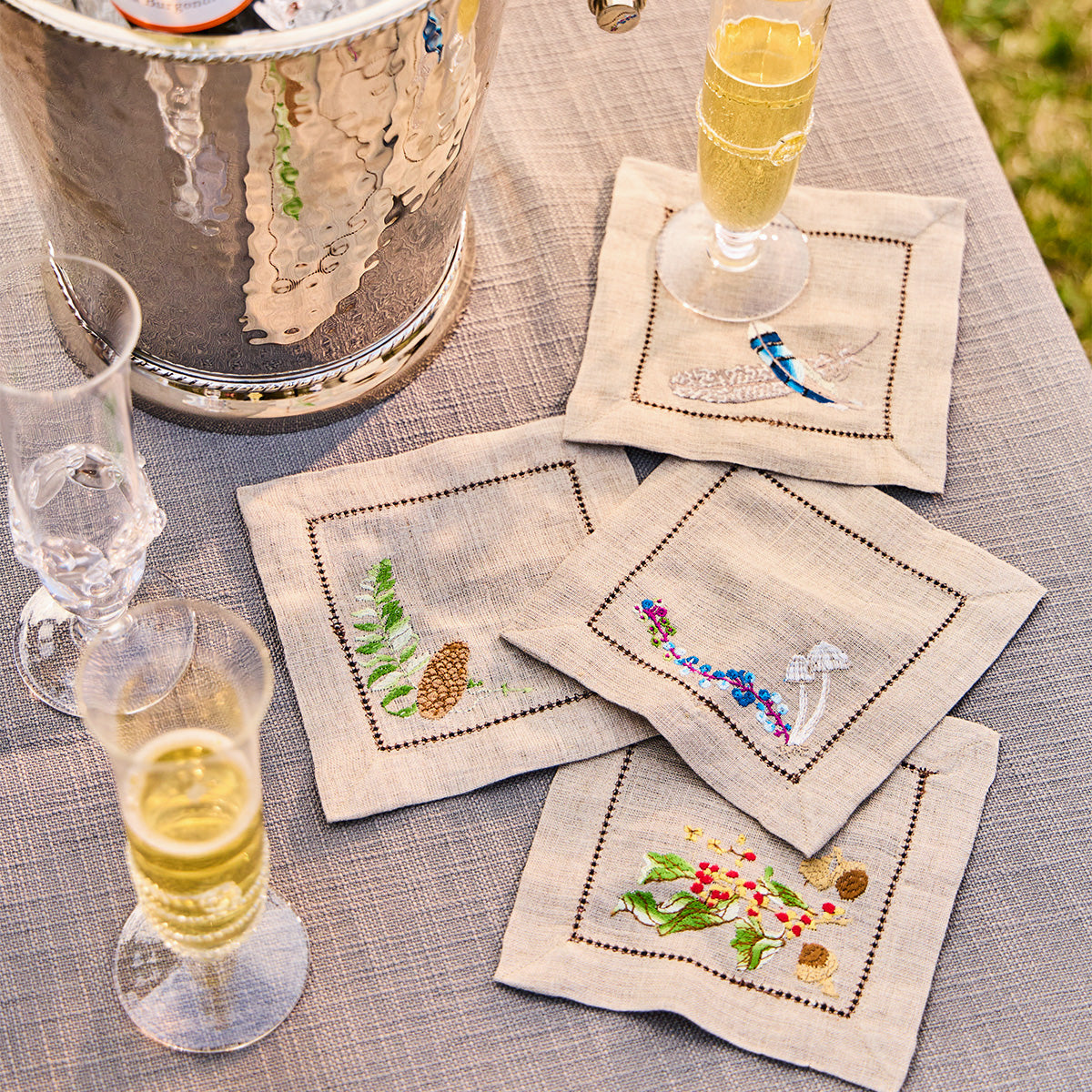 Forest Walk Cocktail Napkin Set of 4