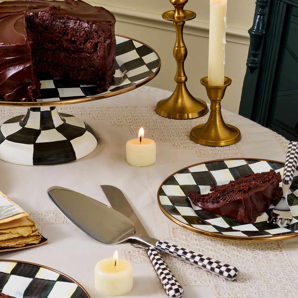 Courtly Check Bistro Cake Serving Set