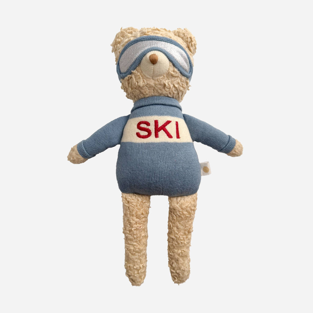 Blue Plush Bear Ski Stuffed Animal