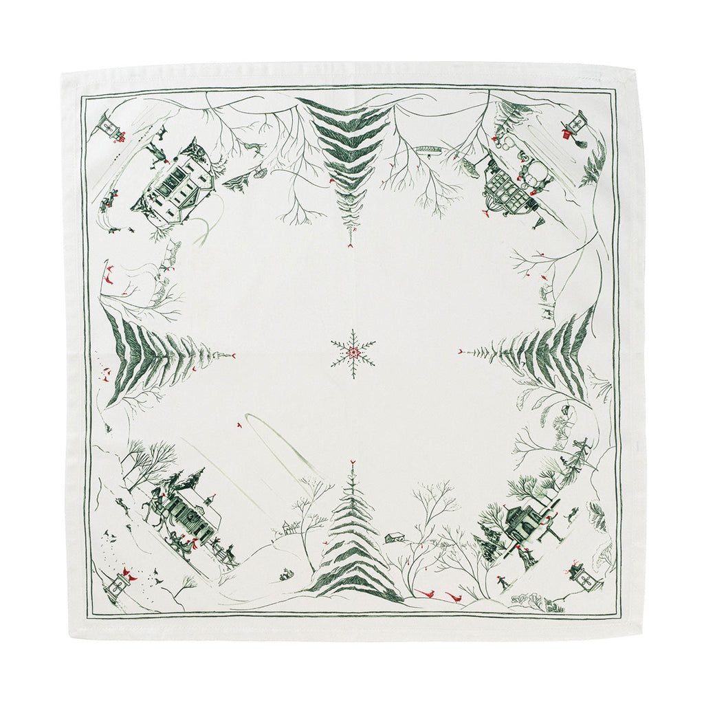 Country Estate Winter Frolic Napkin Evergreen