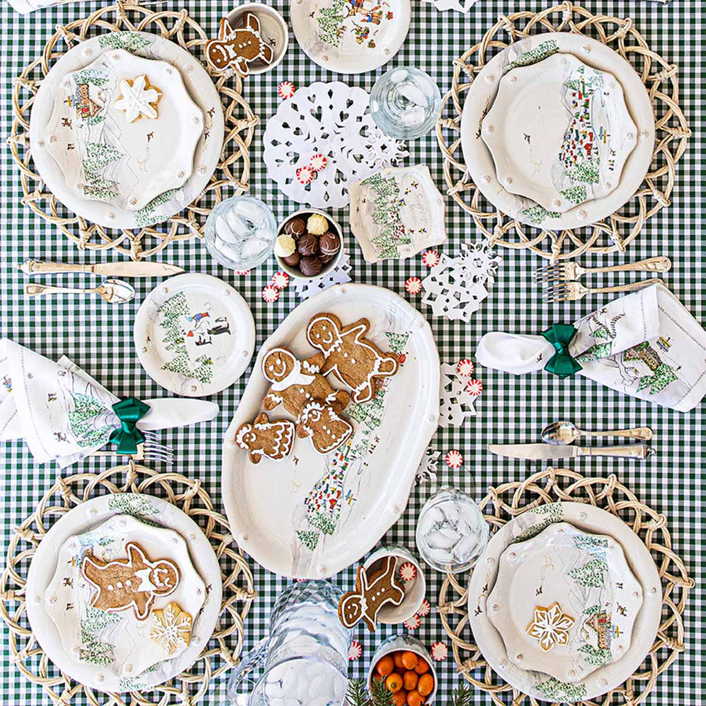 North Pole Dessert/Salad Plate Set of 4
