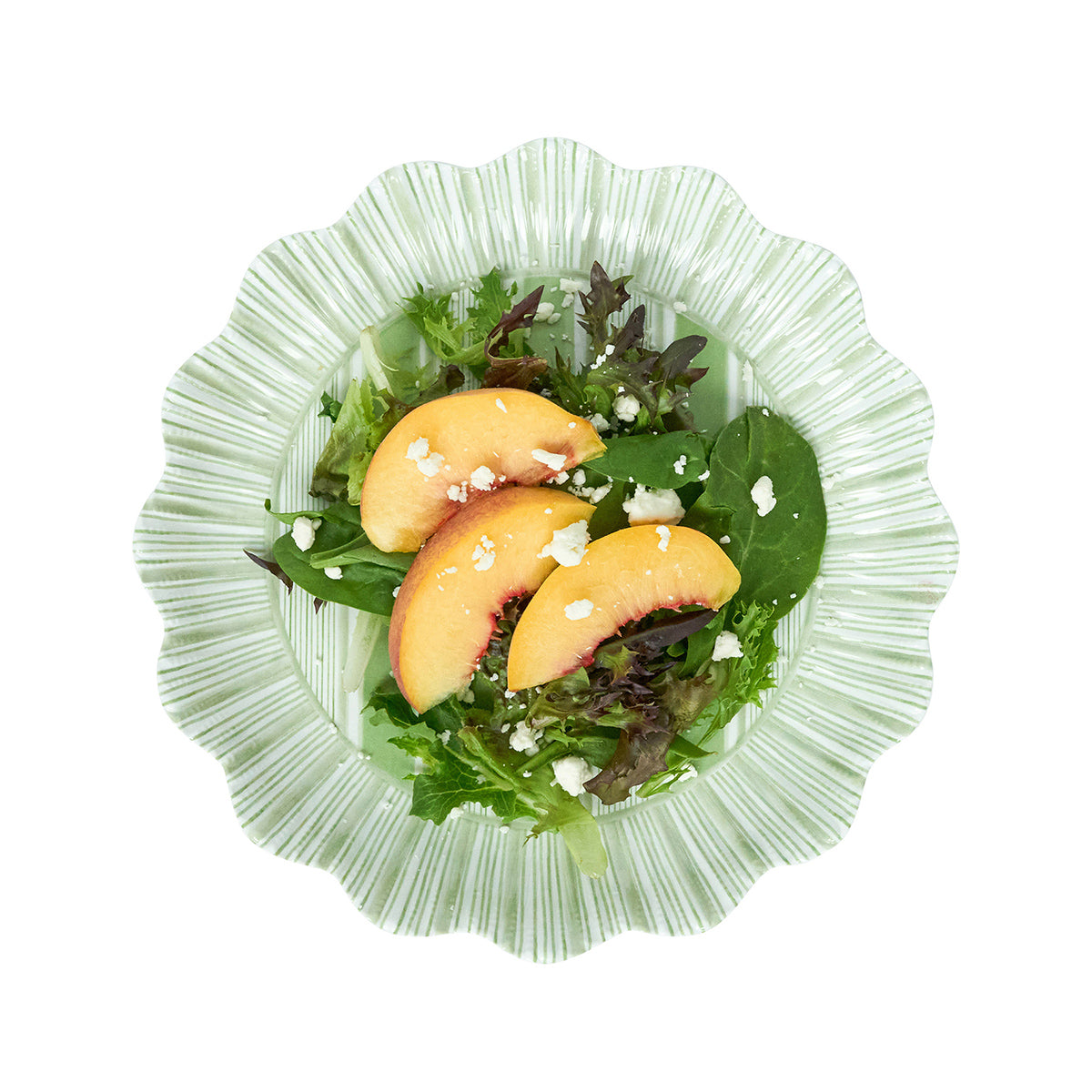 Cabana Stripe Melamine Dessert/Salad Set/4