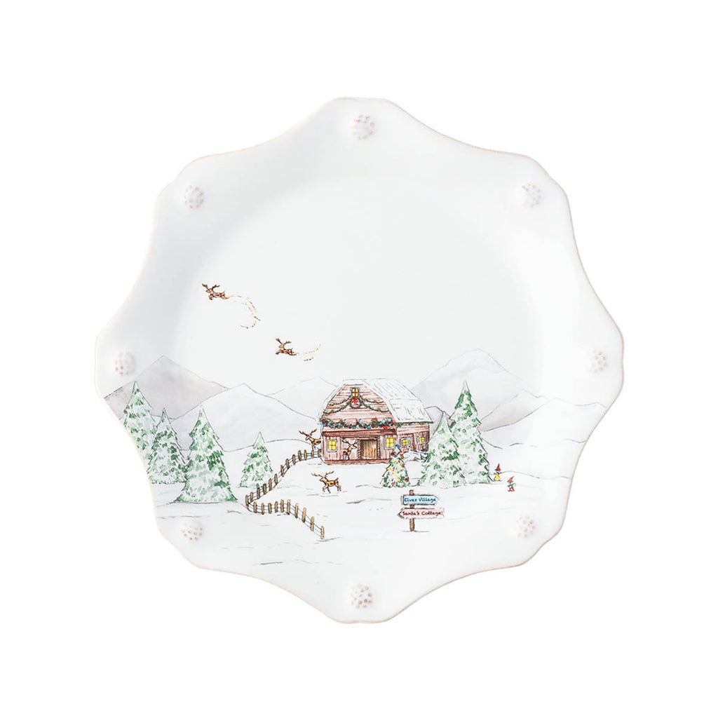 North Pole Dessert/Salad Plate Set of 4