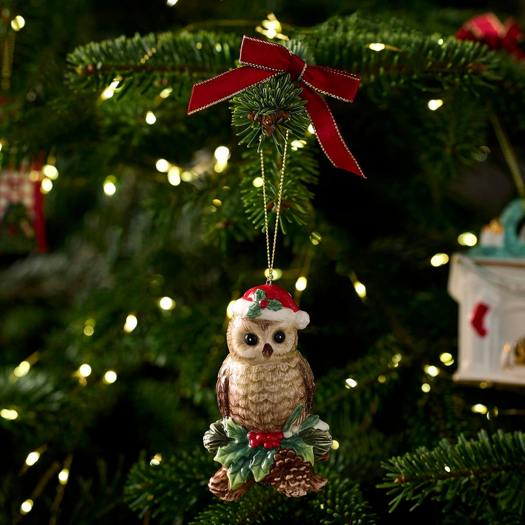 Spode Christmas Tree Owl Ornament