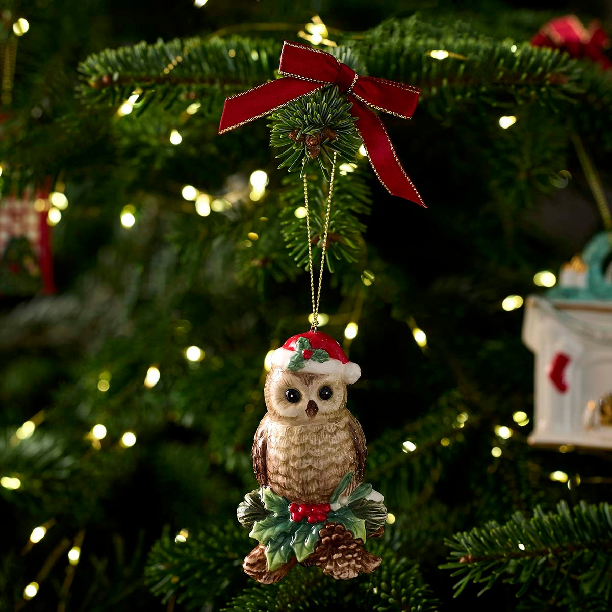 Spode Christmas Tree Owl Ornament