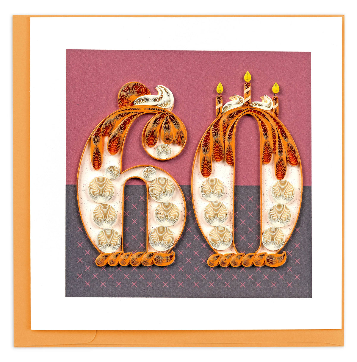 Quilled 60th Birthday Card