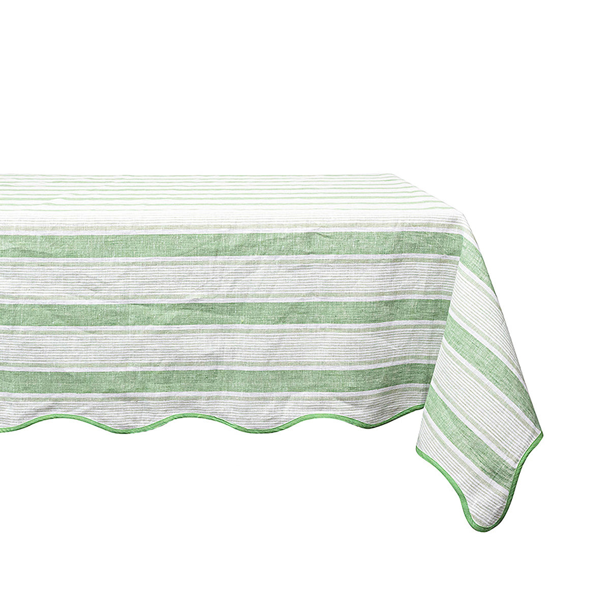 Cabana Stripe 60"x120" Tablecloth Seagrass