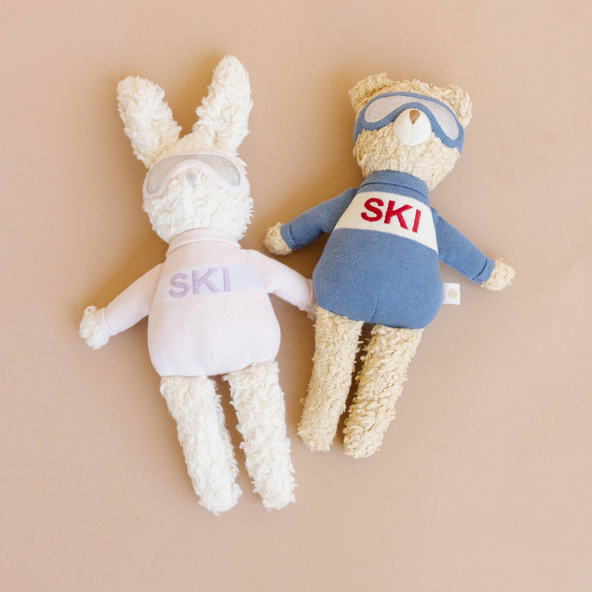 Blue Plush Bear Ski Stuffed Animal