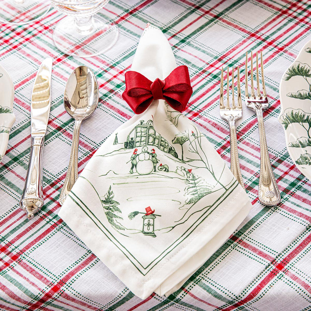 Country Estate Winter Frolic Napkin Evergreen