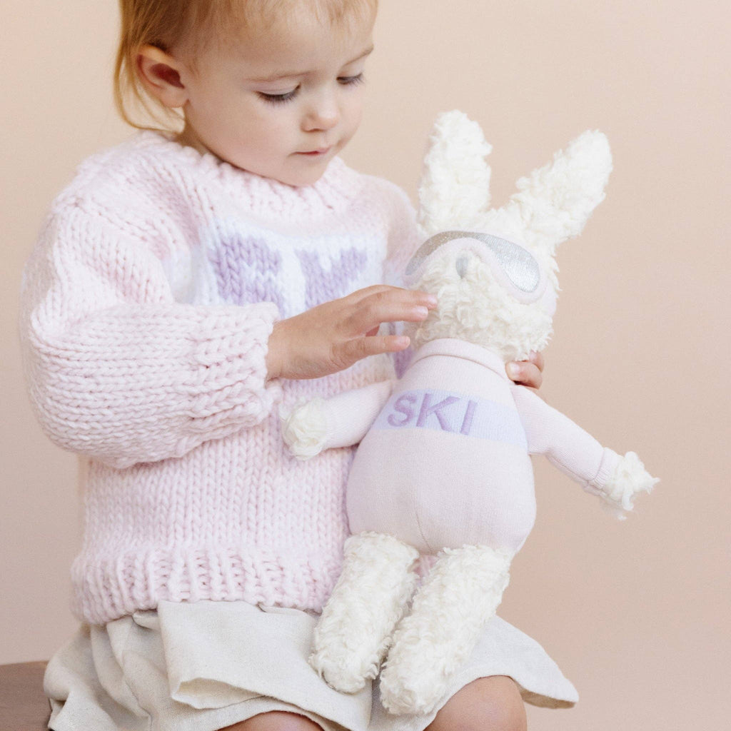 Pink Plush Bunny Ski Stuffed Animal