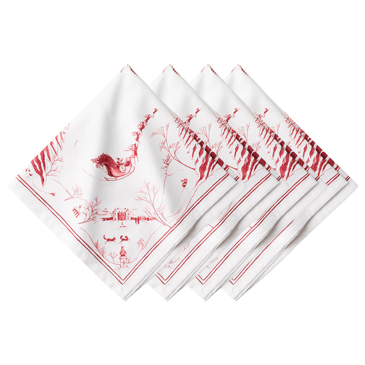 Country Estate Winter Frolic Napkin Ruby