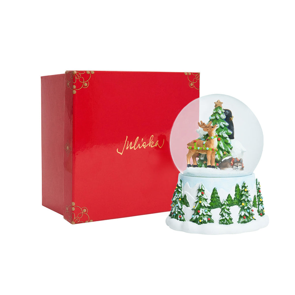North Pole Animal Snow Globe