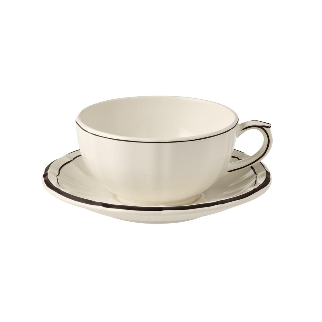 Breakfast Cup & Saucer Filet Manganese Midnight