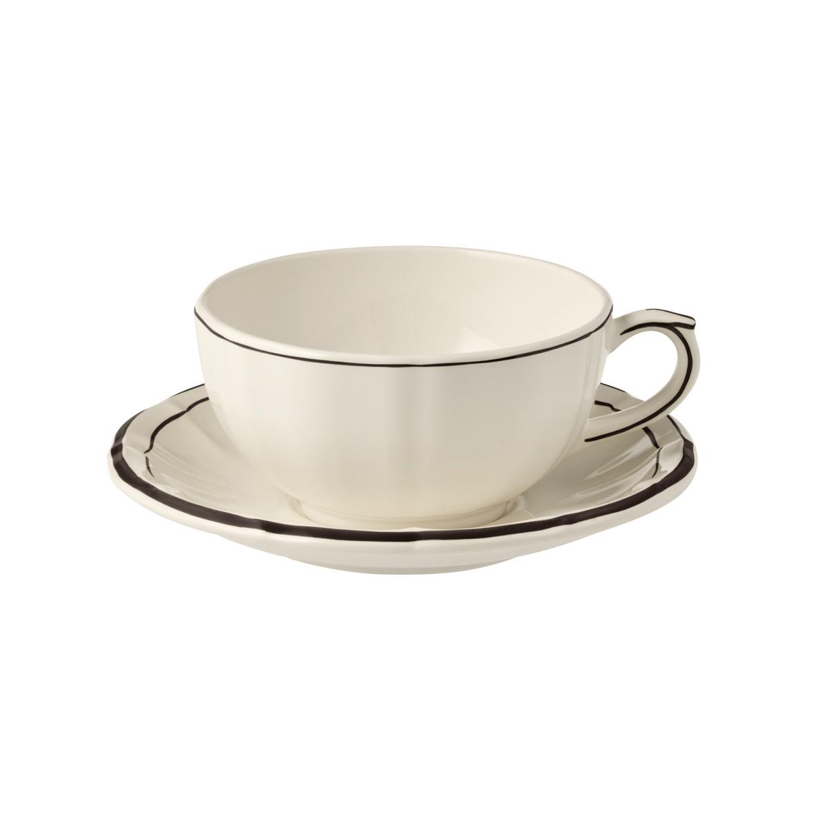 Breakfast Cup & Saucer Filet Manganese Midnight