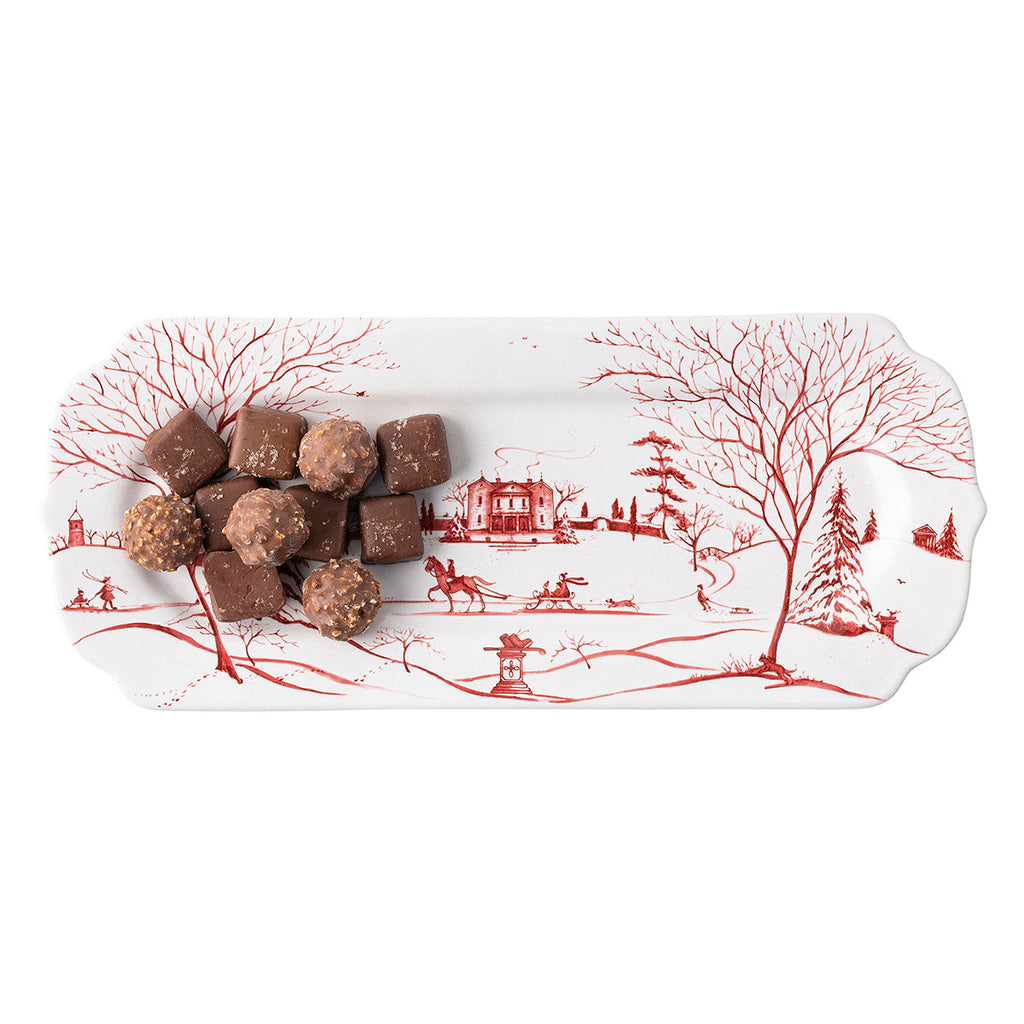 Country Estate Winter Frolic 15" Hostess Tray