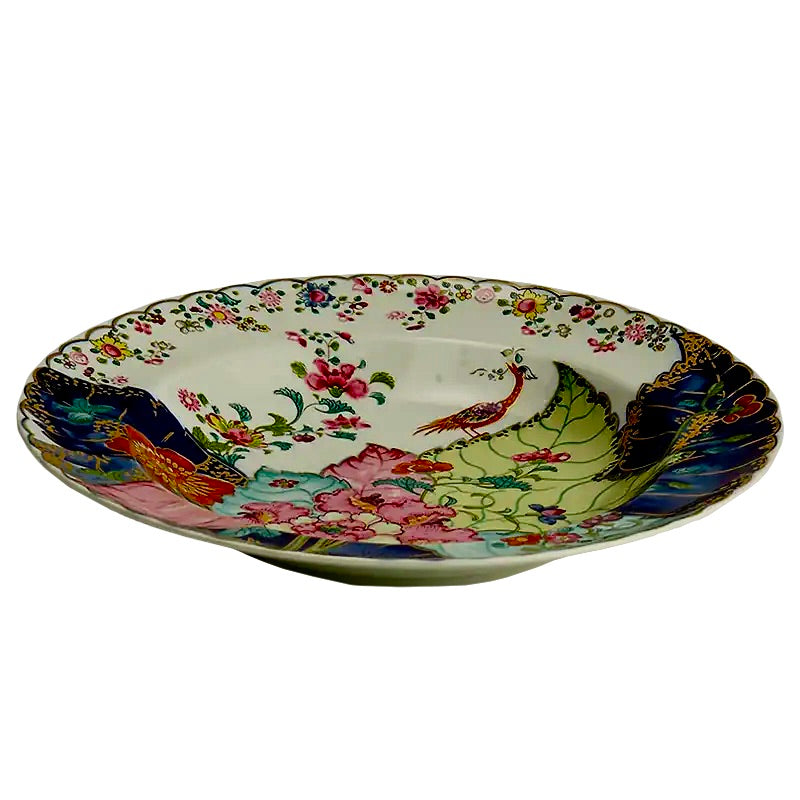 Tobacco Leaf Rim Soup Bowl