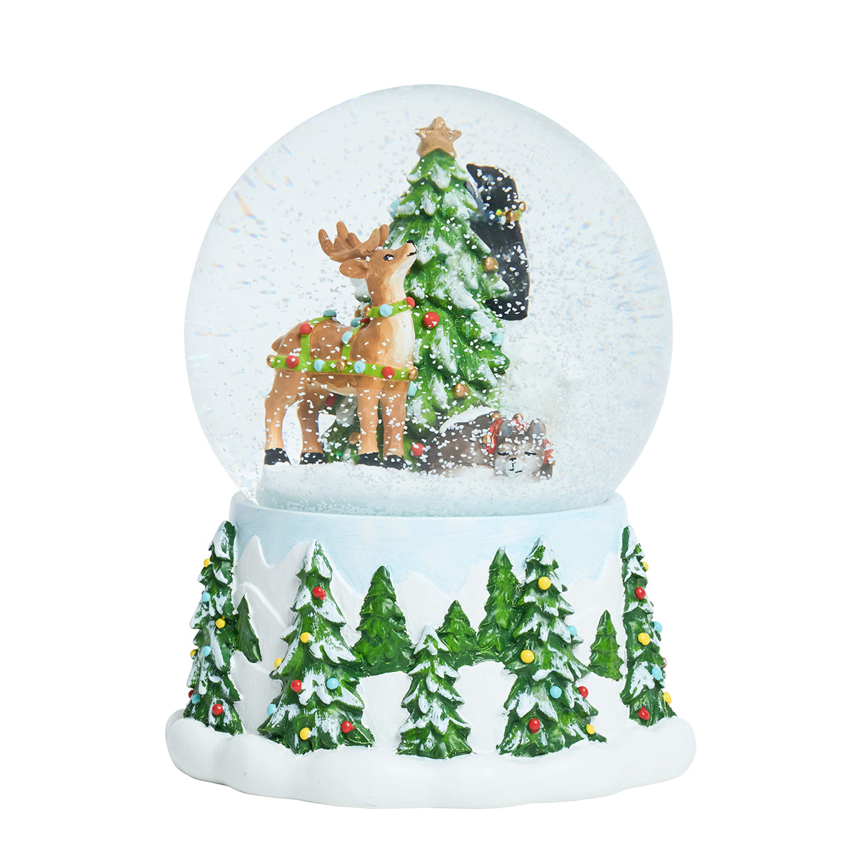North Pole Animal Snow Globe