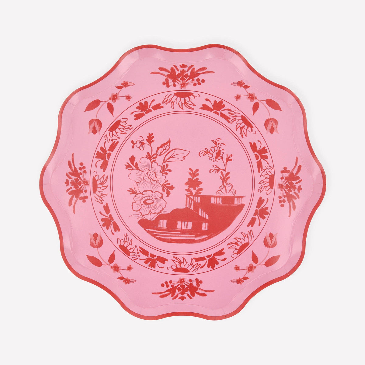 Pink Vintage Botanical Side Plates