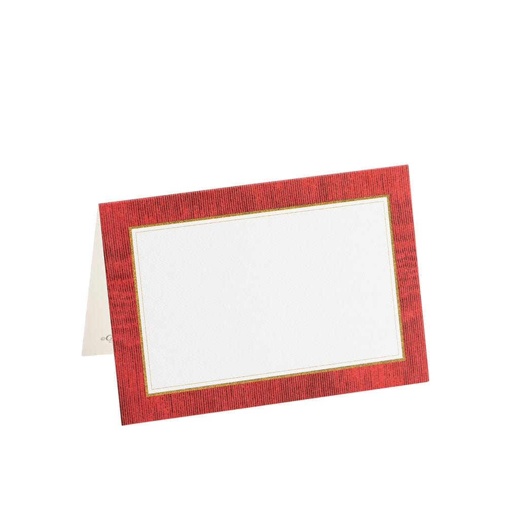 Place Card Moire Red