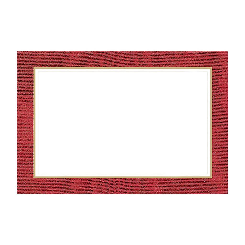 Place Card Moire Red