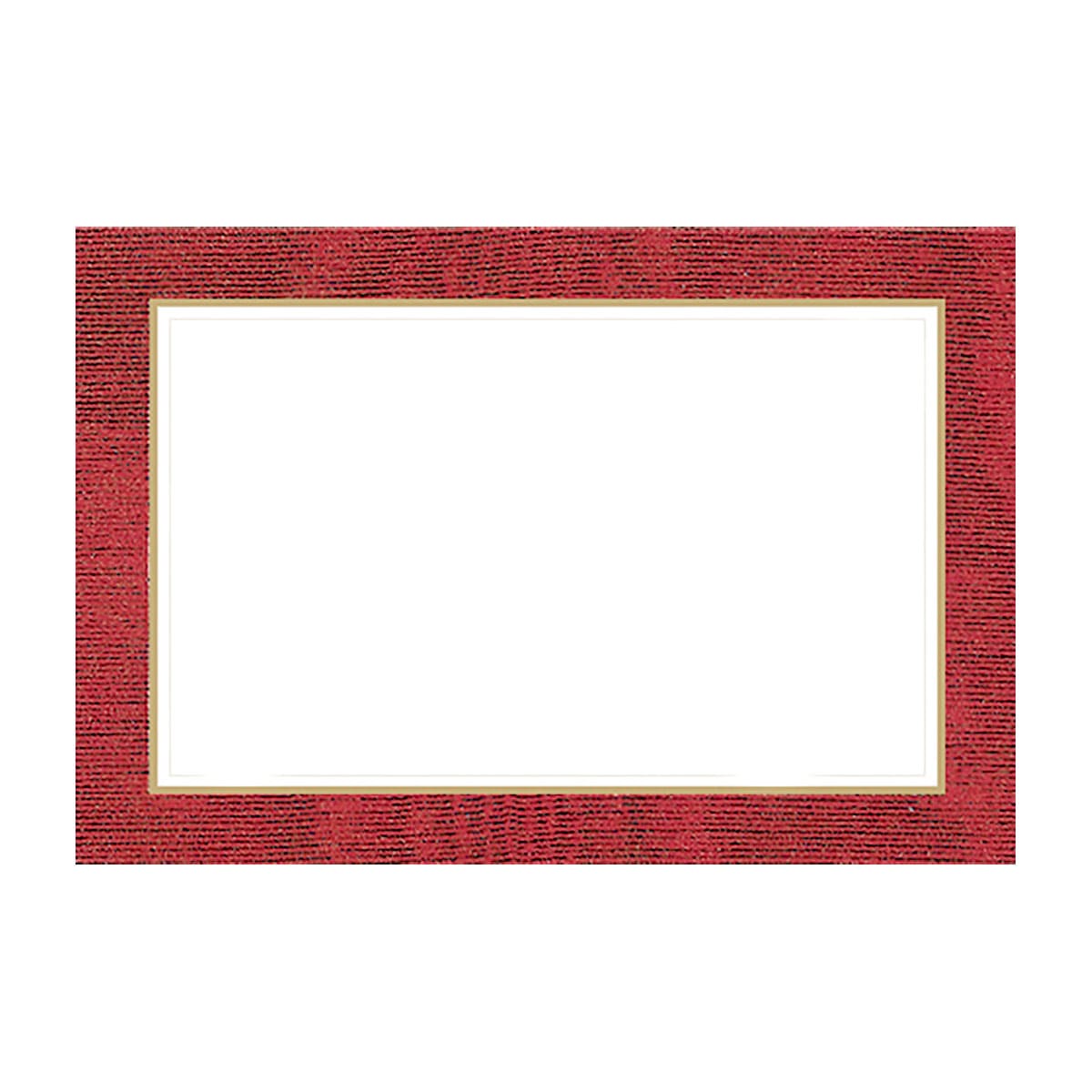 Place Card Moire Red