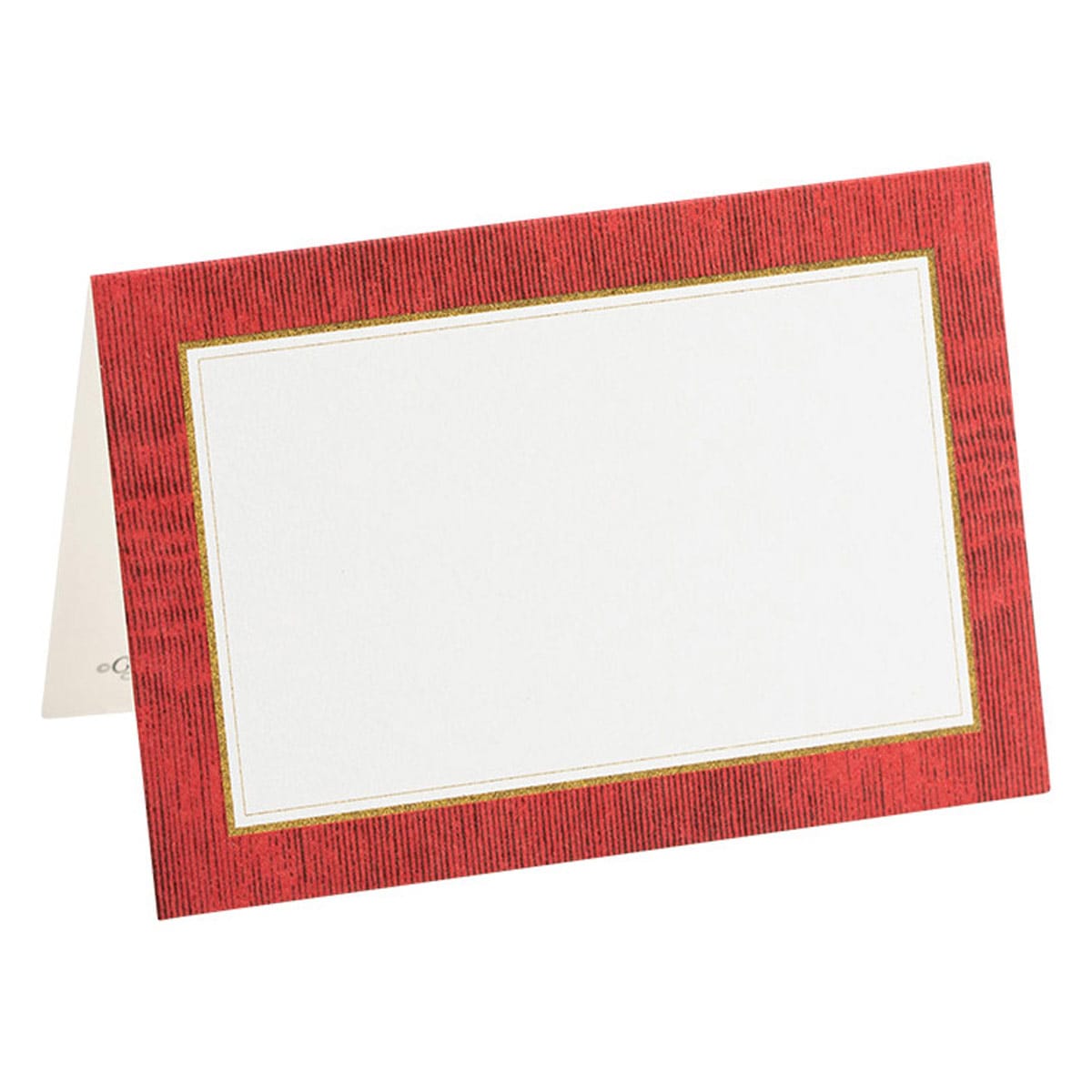 Place Card Moire Red
