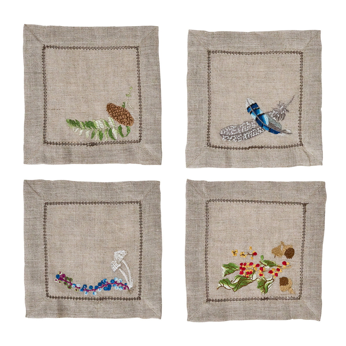 Forest Walk Cocktail Napkin Set of 4