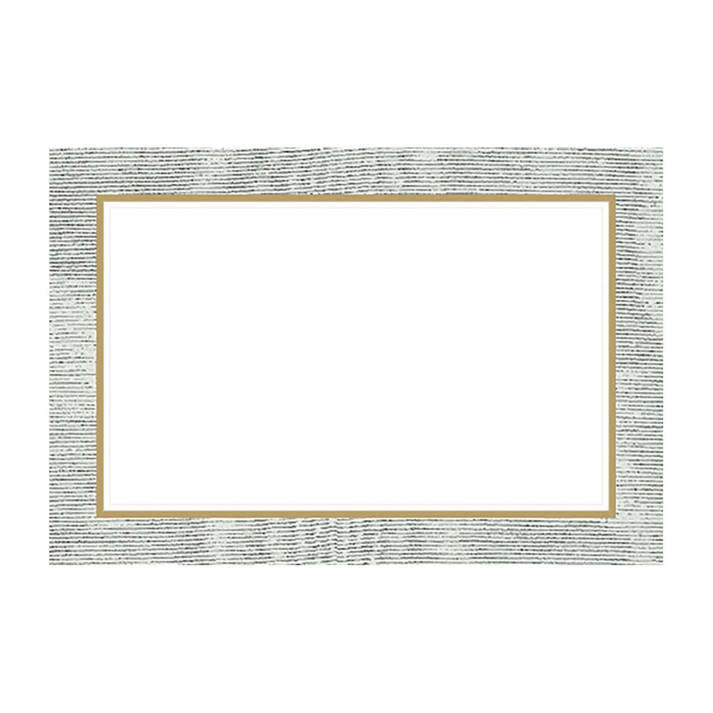 Place Card Moire Silver