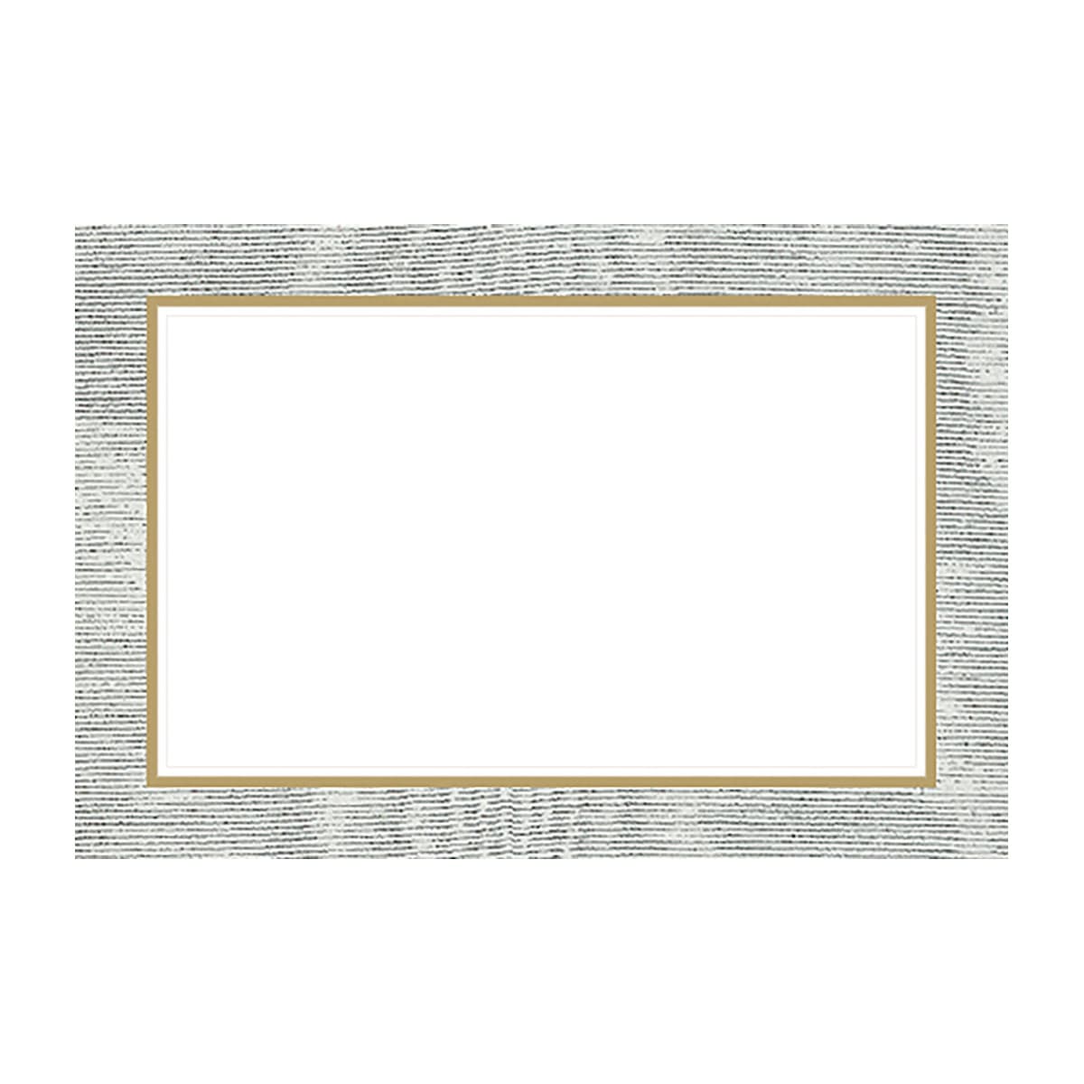 Place Card Moire Silver