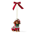 Spode Christmas Tree Dachshund in Jumper Ornament