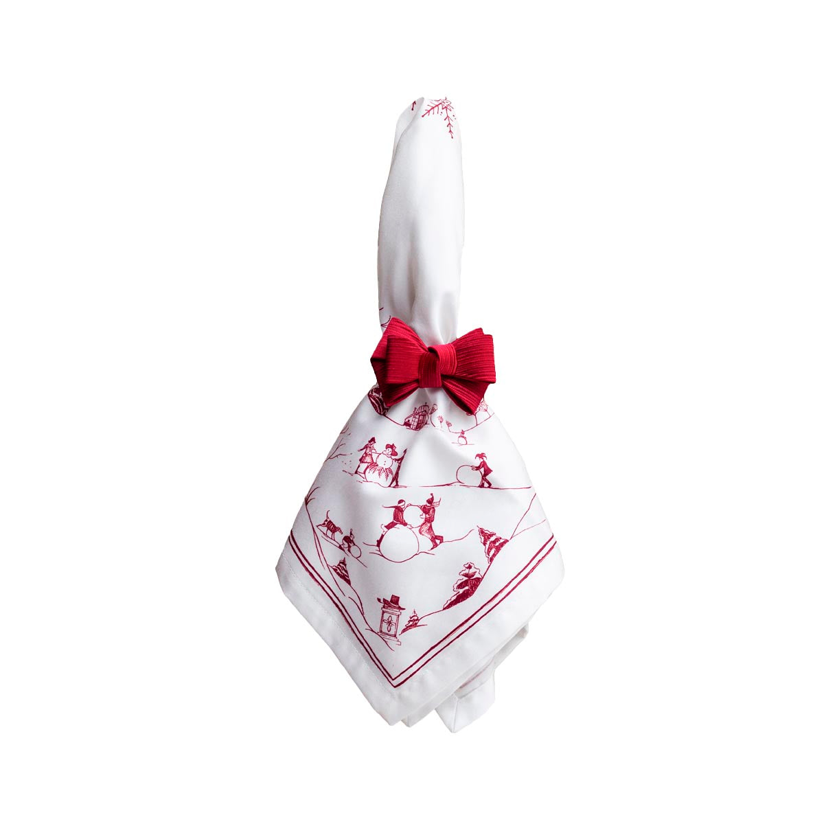 Country Estate Winter Frolic Napkin Ruby