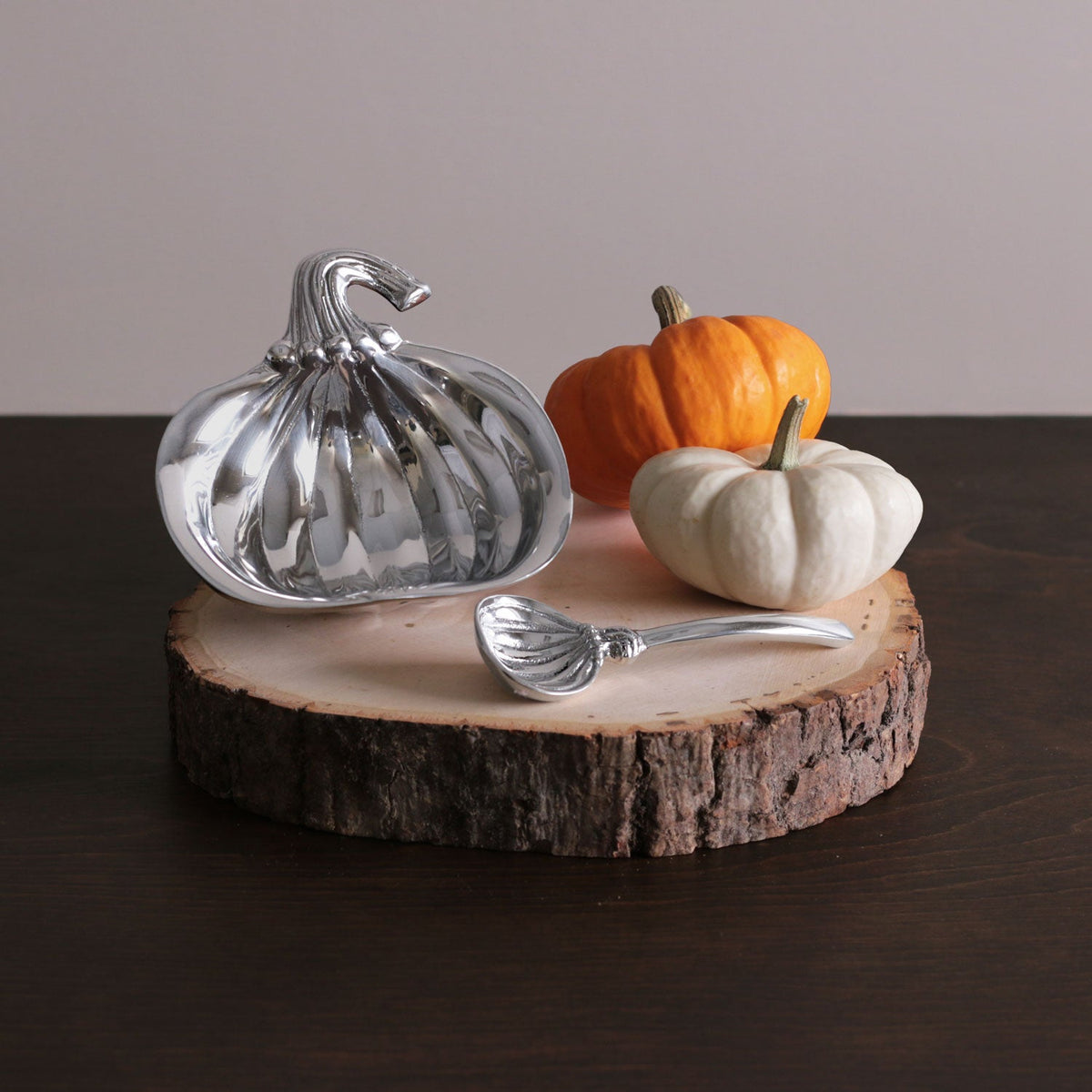 Holiday Pumpkin Bowl with Spoon