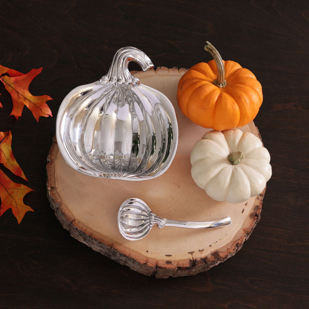 Holiday Pumpkin Bowl with Spoon