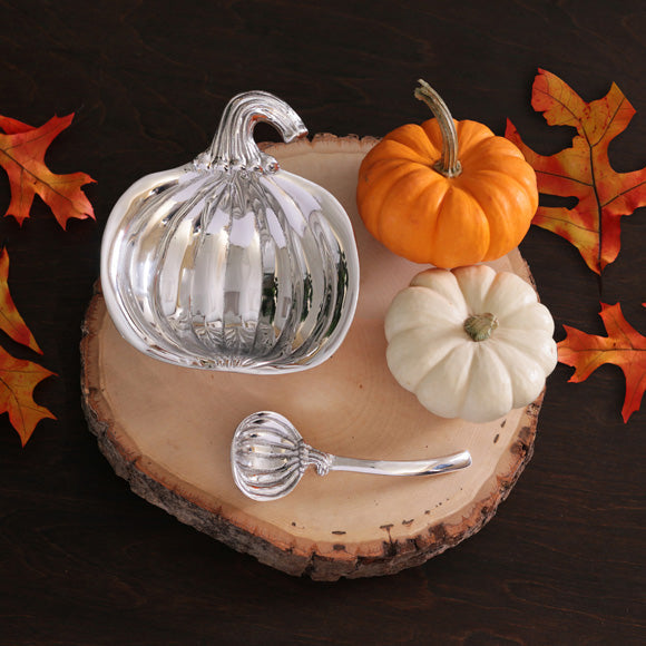 Holiday Pumpkin Bowl with Spoon