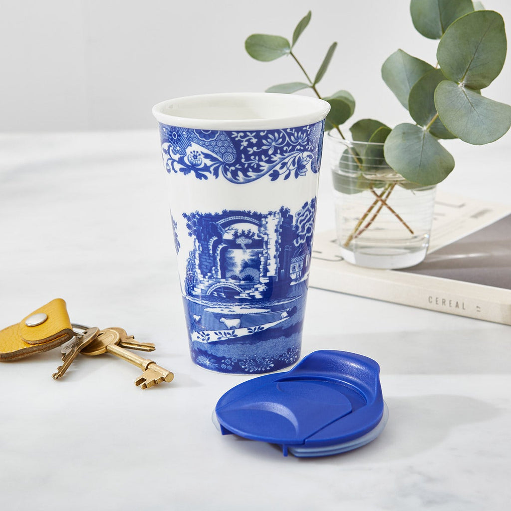 Spode Blue Italian Travel Mug