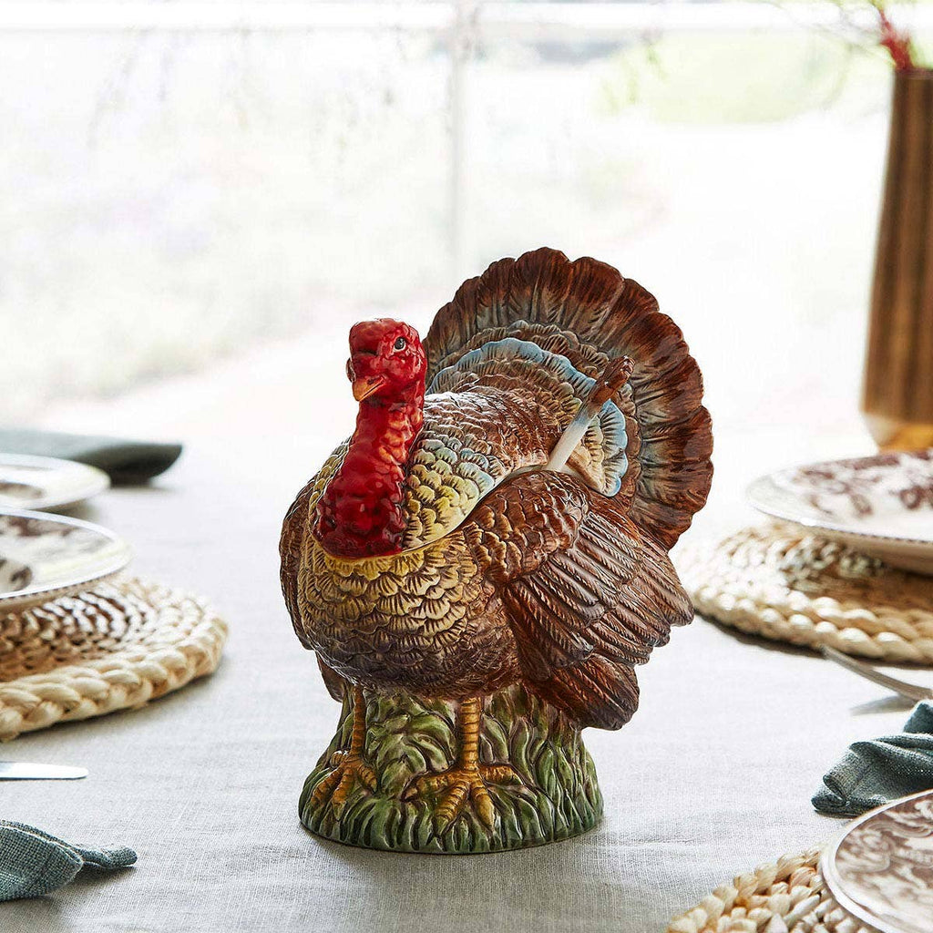 Woodland Turkey Gravy Boat and Ladle