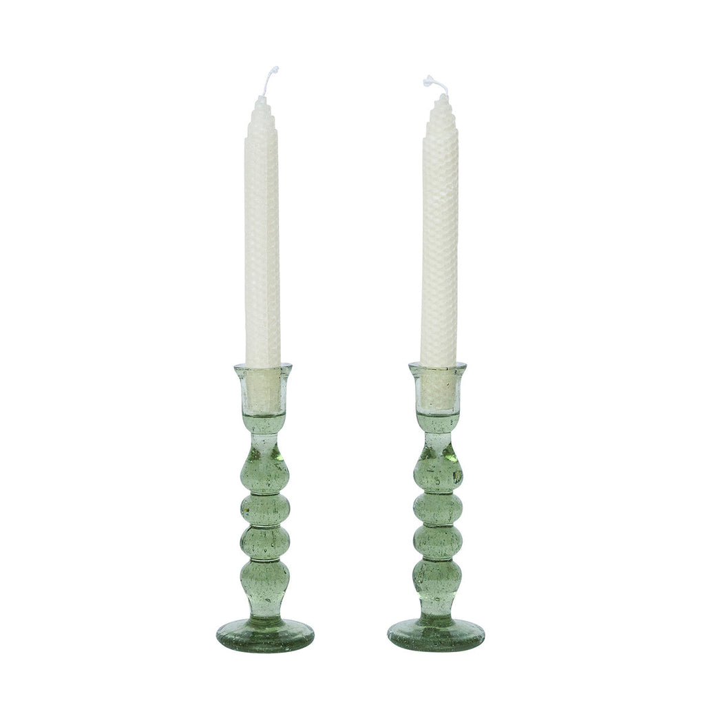 Provence 7" Candlesticks Basil Set of 2