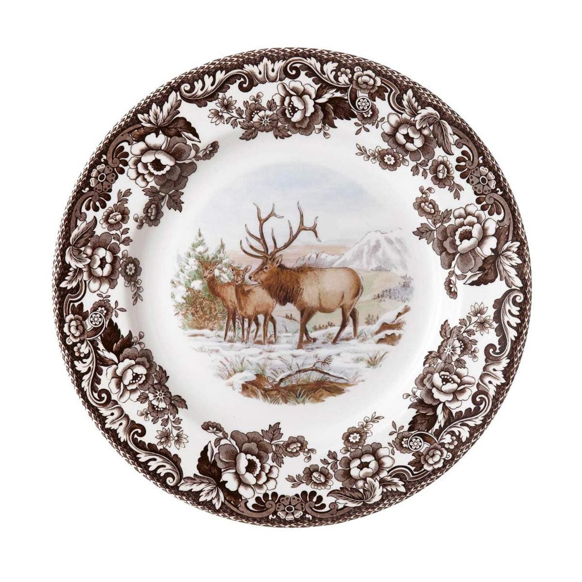 Woodland Salad Plate Elk