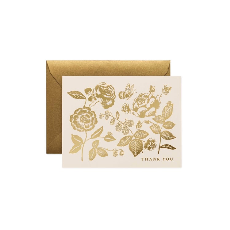 Boxed Set of English Rose Thank You Cards