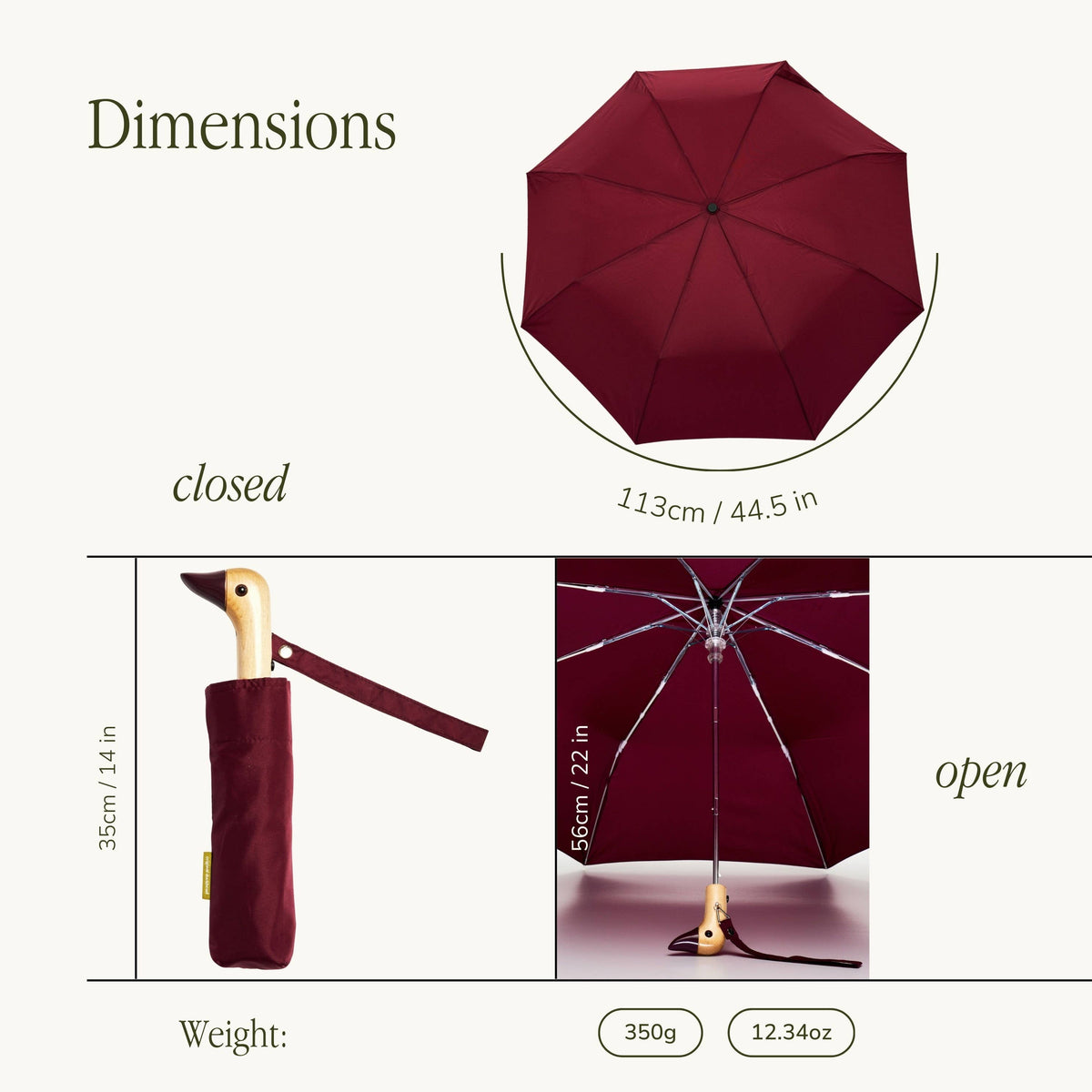 Duckhead Umbrella Cherry