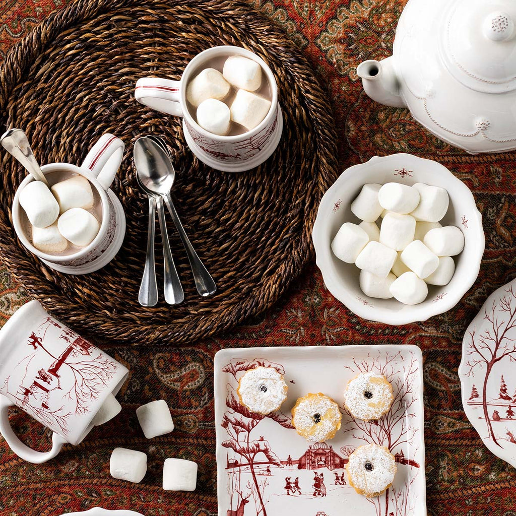 Country Estate Winter Frolic Cereal/Ice Cream Bowl Evergreen
