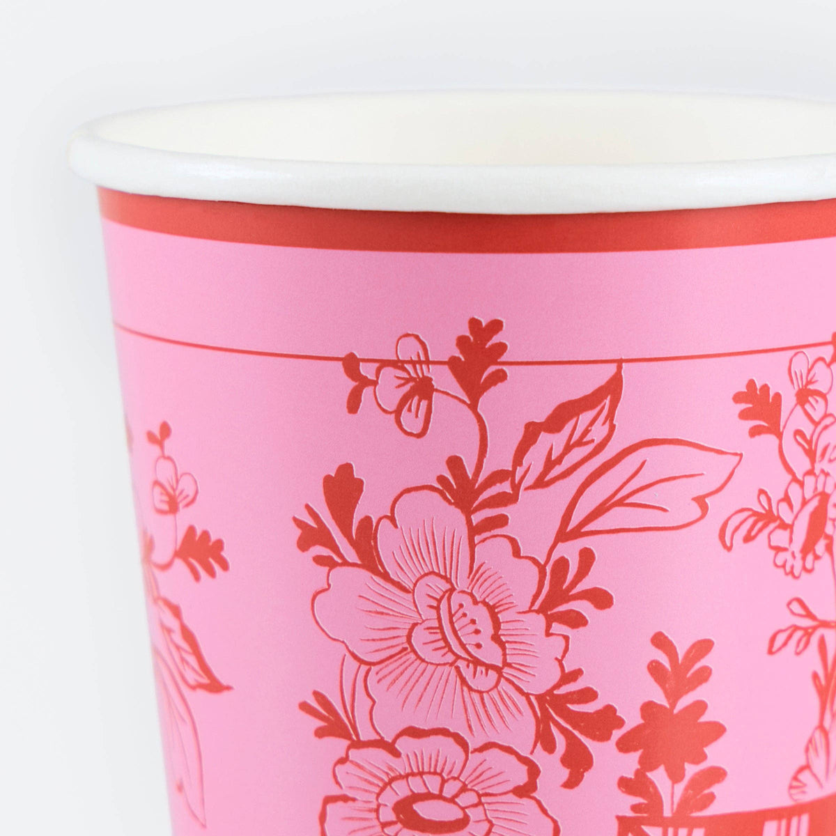 Pink Vintage Botanical Cups