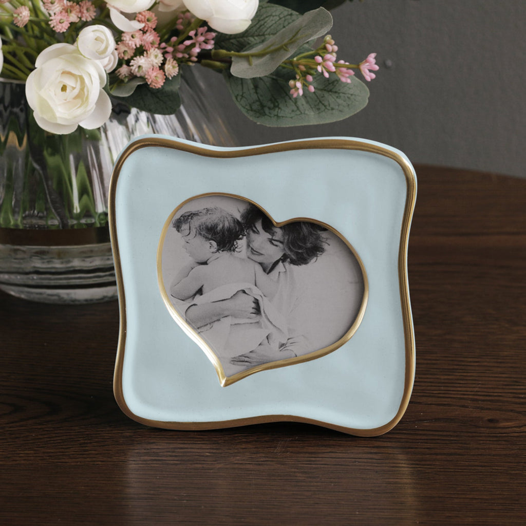 Frame Encanto Curved Heart 5x5 Sky Blue