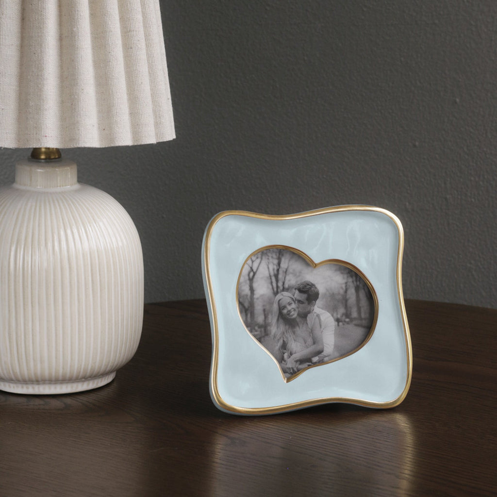 Frame Encanto Curved Heart 5x5 Sky Blue
